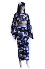 Black and Blue Kimono 